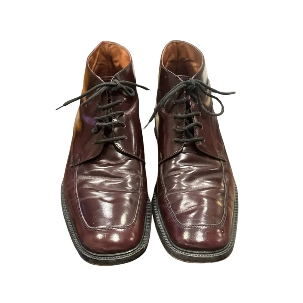 Banana Republic Men's Leather Chukka Boot in‎ Burgundy/Brown Size 11D
